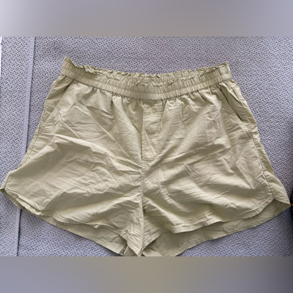 Madewell Light Green Pull On Shorts